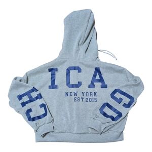 Women Waist lenght Preppy Cool Hoodie